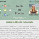 Points to Ponder - Spring 2019