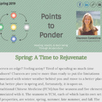 Points to Ponder - Spring 2019