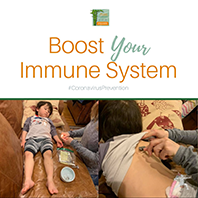 Acupressure on Immune Building Points